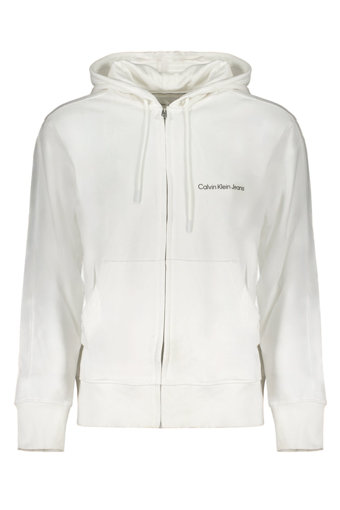 CALVIN KLEIN Felpa Con Zip Uomo - Bianco
