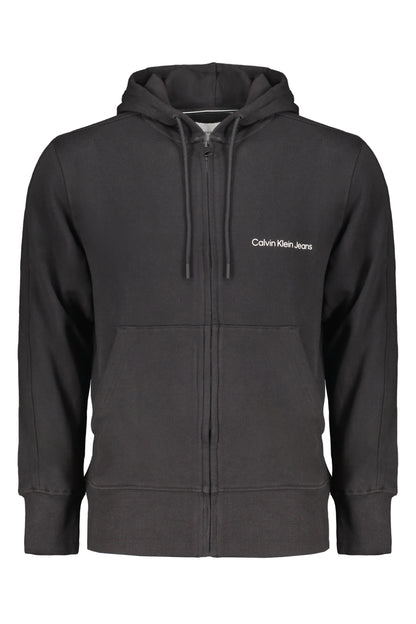 CALVIN KLEIN Felpa Con Zip Uomo - Nero