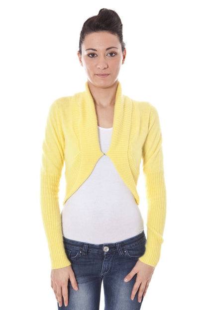 DATCH Coprispalle Maniche Lunghe Donna - Giallo