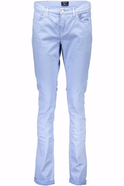 GANT Pantalone Donna - Azzurro