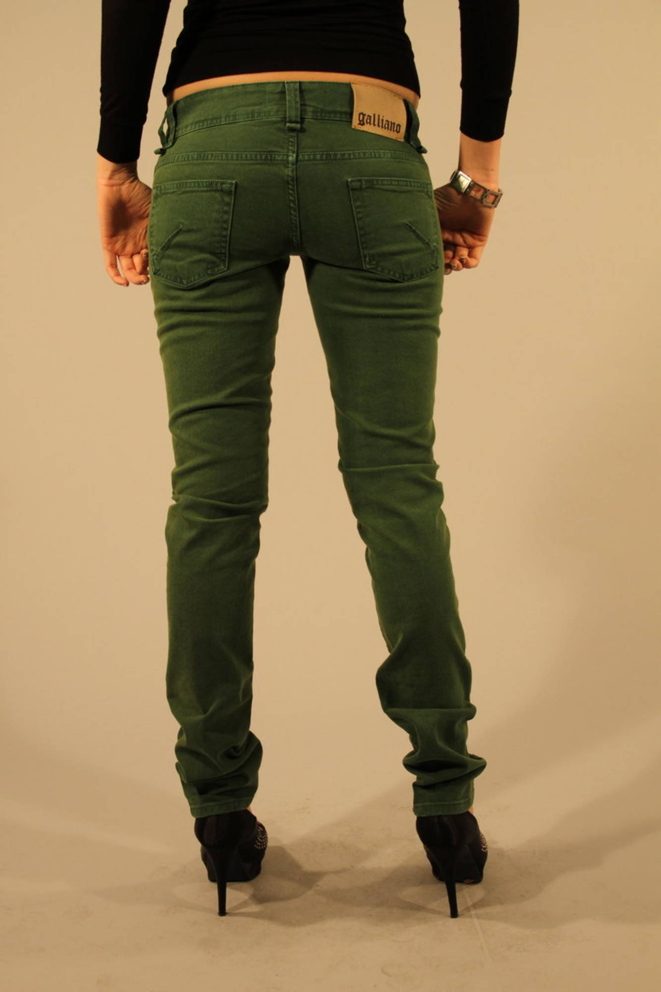 JOHN GALLIANO Jeans Denim Donna - Verde