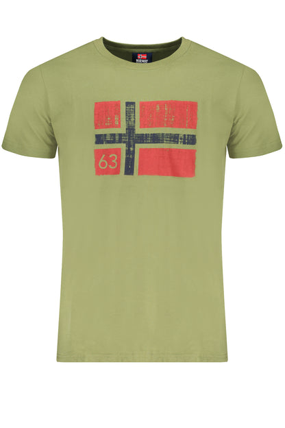 NORWAY 1963 Norway T Shirt Maniche Corte Uomo - Verde