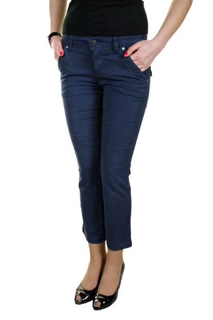 PARASUCO Pantalone Pinocchietto Donna - Blu