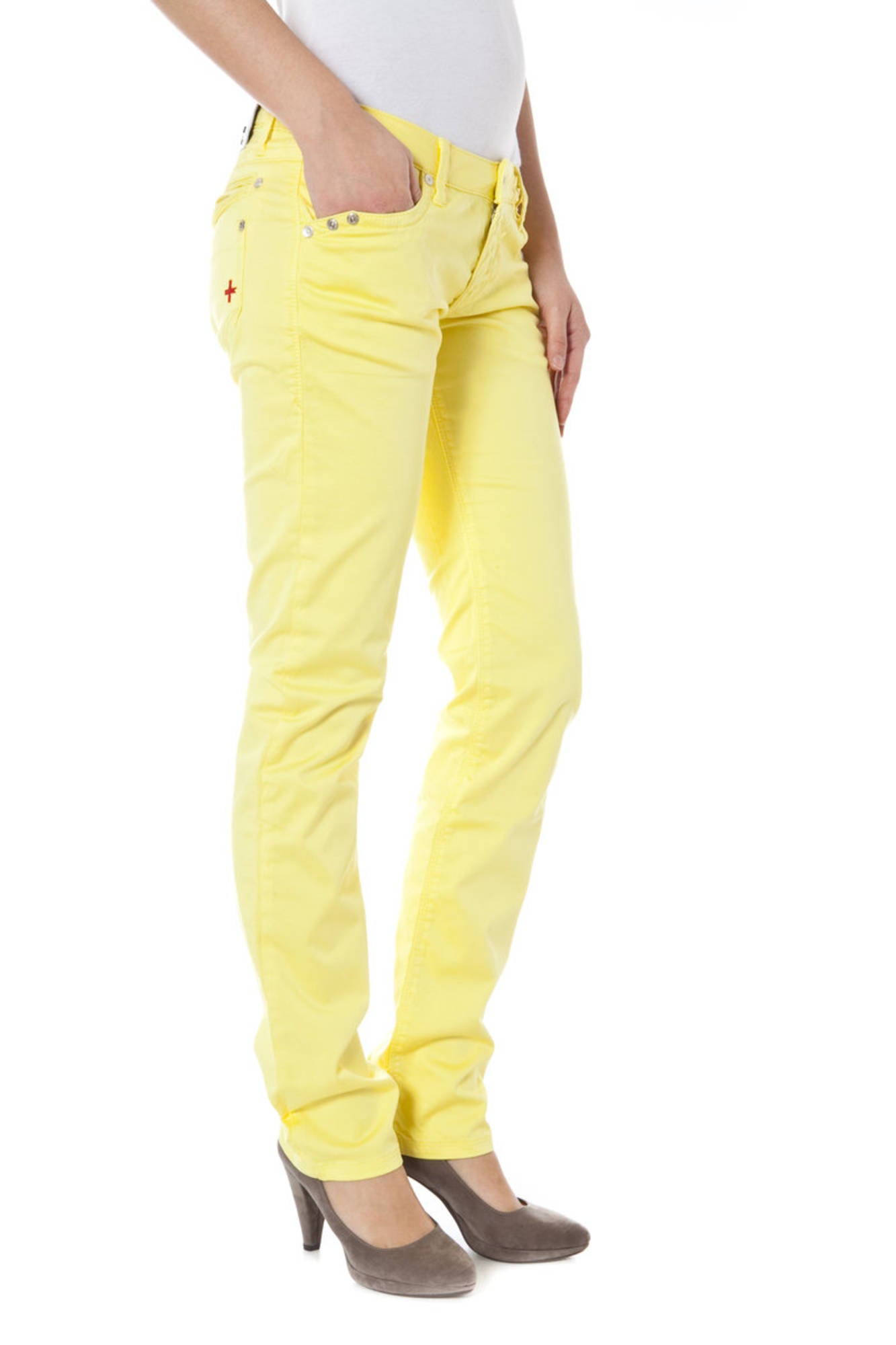 ZUELEMENTS Pantalone Donna - Giallo